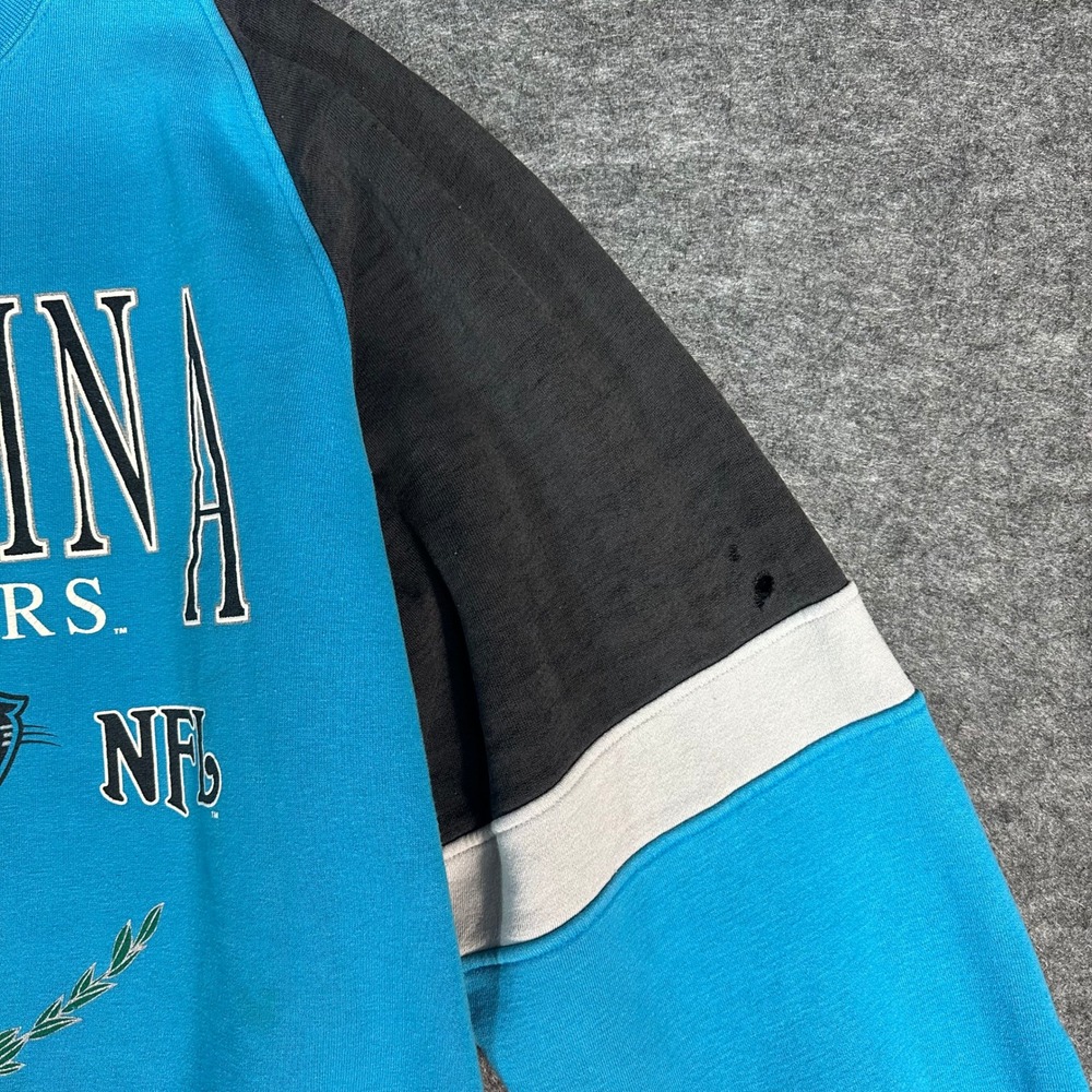 RARE Vintage 90s GALT SAND Carolina Panthers Sweatshirt Mens Medium Spellout‎ - Picture 10 of 15